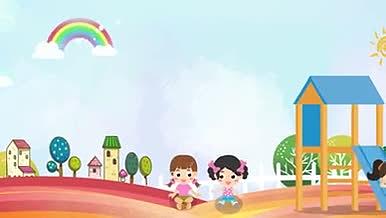 六一儿童气泡气球彩虹快乐动画一镜到底班级视频的预览图